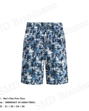 Armani Exchange กางเกงขาสั้นผู้ชาย รุ่น Men's Palm Print Chino Code: XM000427 AF14869 F0041