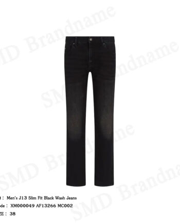 Armani Exchange กางเกงยีนส์ผู้ชาย รุ่น Men's J13 Slim Fit Black Wash Jeans Code: XM000049 AF13266 MC002