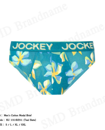 Jockey กางเกงชั้นในผู้ชาย รุ่น Men's Cotton Modal Brief Code: KU 1510251 (Teal Slate)