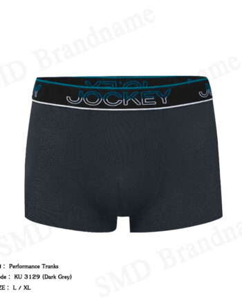 Jockey กางเกงชั้นในผู้ชาย รุ่น Performance Trunks Code: KU 3129 (Dark Grey)