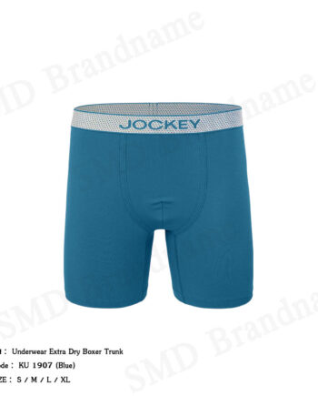 Jockey กางเกงชั้นในผู้ชาย รุ่น Underwear Extra Dry Boxer Trunk Code: KU 1907 (Blue)