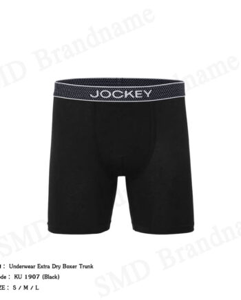 Jockey กางเกงชั้นในผู้ชาย รุ่น Underwear Extra Dry Boxer Trunk Code: KU 1907 (Black)