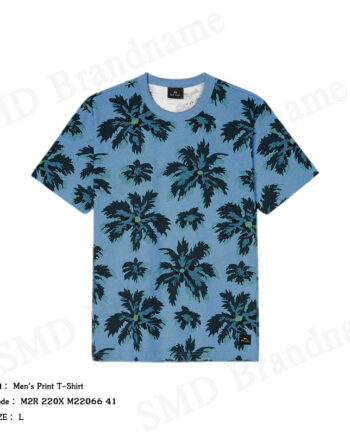 Paul Smith เสื้อยืดคอกลมผู้ชาย รุ่น Men's Print T-Shirt Code: M2R 220X M22066 41