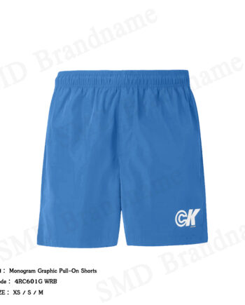 Calvin Klein Jeans กางเกงขาสั้นผู้ชาย รุ่น Monogram Graphic Pull-On Shorts Code: 4RC601G WRB