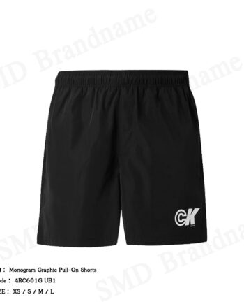 Calvin Klein Jeans กางเกงขาสั้นผู้ชาย รุ่น Monogram Graphic Pull-On Shorts Code: 4RC601G UB1