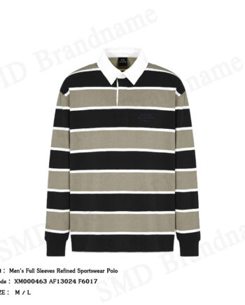 Armani Exchange เสื้อโปโลผู้ชาย รุ่น Men's Full Sleeves Refined Sportswear Polo Code: XM000463 AF13024 F6017