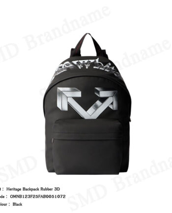 Off-White กระเป๋าเป้ รุ่น Heritage Backpack Rubber 3D Code: OMNB123F25FAB0051072