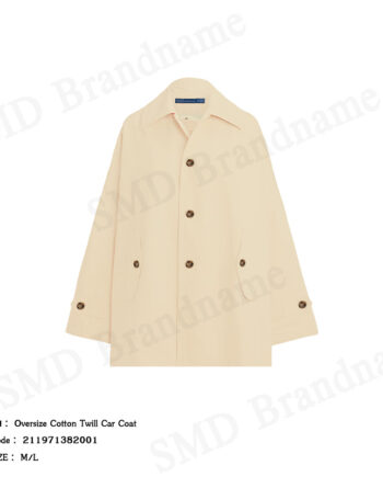 Polo Ralph Lauren เสื้อโค้ทแขนยาวผู้หญิง รุ่น Oversize Cotton Twill Car Coat Code: 211971382001