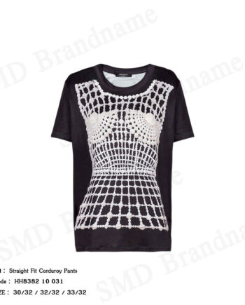 Balmain เสื้อยืดคอกลมผู้หญิง รุ่น Women's Casual T-Shirt Code: EF1EF000 GE48 EAB