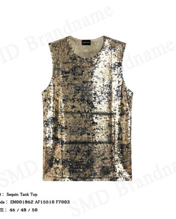 Emporio Armani เสื้อกล้ามผู้ชาย รุ่น Sequin Tank Top Code: EM001862 AF15510 F7003