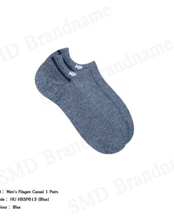 Hush Puppies ถุงเท้า รุ่น Men's Filagen Casual 1 Pairs Code: HU HXSF013 (Blue)