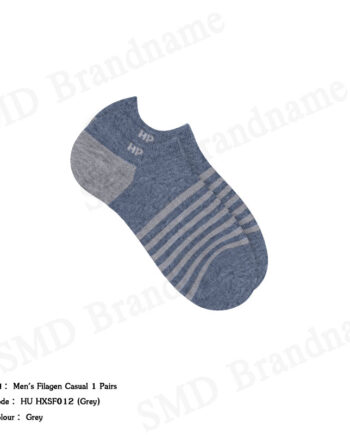 Hush Puppies ถุงเท้า รุ่น Men's Filagen Casual 1 Pairs Code: HU HXSF012 (Grey)