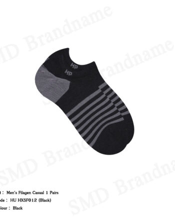 Hush Puppies ถุงเท้า รุ่น Men's Filagen Casual 1 Pairs Code: HU HXSF012 (Black)