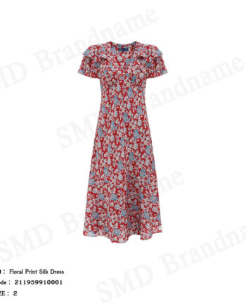 Polo Ralph Lauren ชุดเดรสผู้หญิง รุ่น Floral Print Silk Dress Code: 211959910001