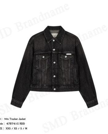 Calvin Klein Jeans เสื้อแจ็คเก็ตยีนส์ผู้หญิง รุ่น 90s Trucker Jacket Code: 47B741G RDD