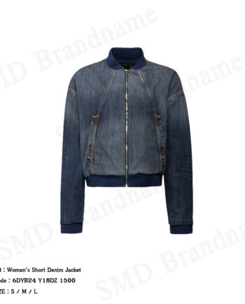 Armani Exchange เสื้อแจ็คเก็ตผู้หญิง รุ่น Women's Short Denim Jacket Code: 6DYB24 Y18DZ 1500