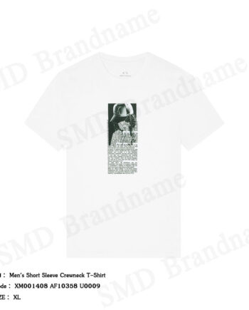 Armani Exchange เสื้อยืดคอกลมผู้ชาย รุ่น Men's Short Sleeve Crewneck T-Shirt Code: XM001408 AF10358 U0009
