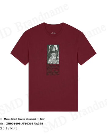 Armani Exchange เสื้อยืดคอกลมผู้ชาย รุ่น Men's Short Sleeve Crewneck T-Shirt Code: XM001408 AF10358 UA328