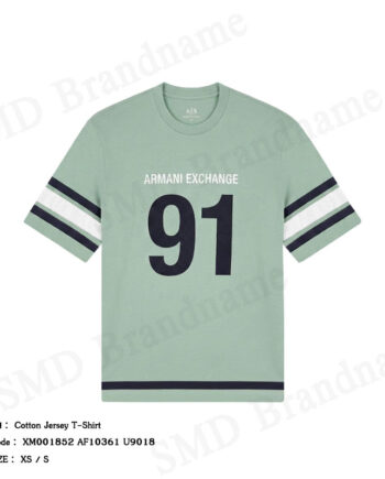 Armani Exchange เสื้อยืดคอกลมผู้ชาย รุ่น Cotton Jersey T-Shirt Code: XM001852 AF10361 U9018