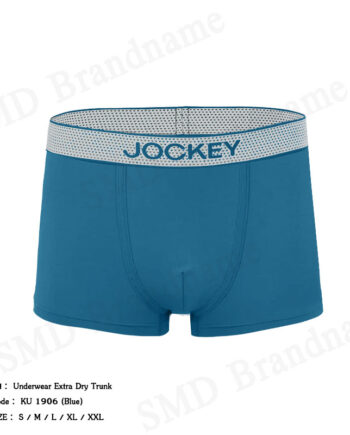 Jockey กางเกงชั้นในผู้ชาย รุ่น Underwear Extra Dry Trunk Code: KU 1906 (Blue)