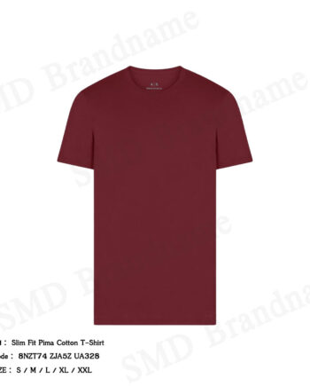 Armani Exchange เสื้อยืดคอกลมผู้ชาย รุ่น Slim Fit Pima Cotton T-Shirt Code: 8NZT74 ZJA5Z UA328