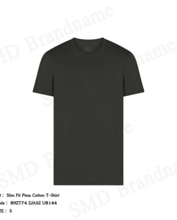 Armani Exchange เสื้อยืดคอกลมผู้ชาย รุ่น Slim Fit Pima Cotton T-Shirt Code: 8NZT74 ZJA5Z U8144
