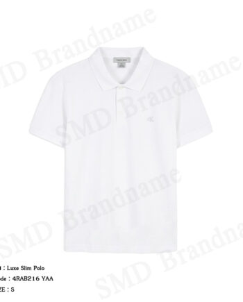 Calvin Klein Jeans เสื้อโปโลผู้ชาย รุ่น Luxe Slim Polo Code: 4RAB216 YAA