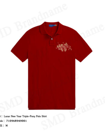 Polo Ralph Lauren เสื้อโปโลผู้ชาย รุ่น Lunar New Year Triple-Pony Polo Shirt Code: 710968949001