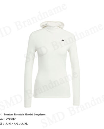 Adidas เสื้อยืดแขนยาวผู้หญิง รุ่น Premium Essentials Hooded Longsleeve Code: JY2907