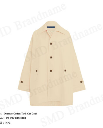 Polo Ralph Lauren เสื้อโค้ทแขนยาวผู้หญิง รุ่น Oversize Cotton Twill Car Coat Code: 211971382001