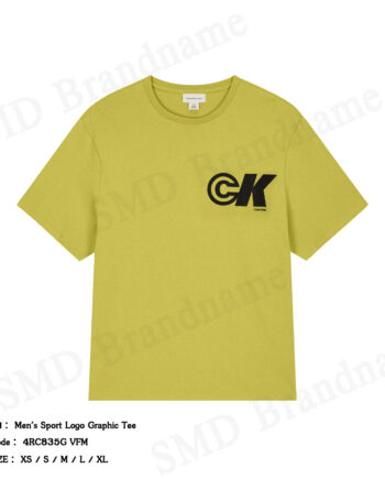 Calvin Klein Jeans เสื้อยืดคอกลมผู้ชาย รุ่น Men's Sport Logo Graphic Tee Code: 4RC835G VFM
