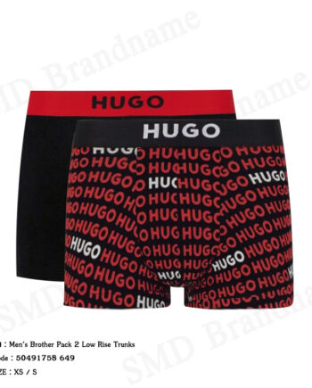 Hugo Boss กางเกงชั้นในผู้ชาย รุ่น Men's Brother Pack 2 Low Rise Trunks Code: 50491758 649