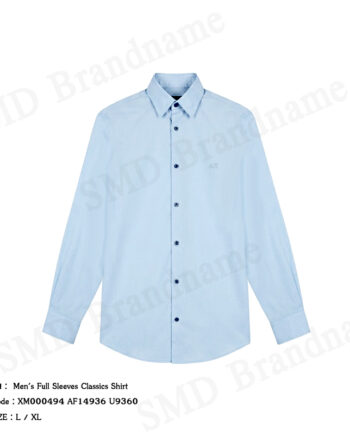 Armani Exchange เสื้อเชิ้ตแขนยาวผู้ชาย รุ่น Men's Full Sleeves Classics Shirt Code: XM000494 AF14936 U9360