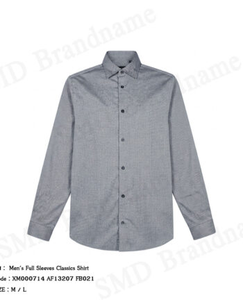 Armani Exchange เสื้อเชิ้ตแขนยาวผู้ชาย รุ่น Men's Full Sleeves Classics Shirt Code: XM000714 AF13207 FB021