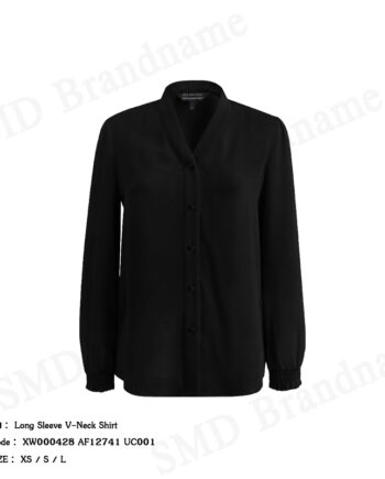 Armani Exchange เสื้อเชิ้ตแขนยาวผู้หญิง รุ่น Long Sleeve V-Neck Shirt Code: XW000428 AF12741 UC001