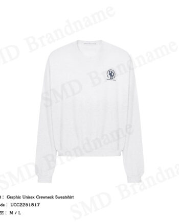 Alexander Wang เสื้อสเวตเตอร์แขนยาว รุ่น Graphic Unisex Crewneck Sweatshirt Code: UCC2251817