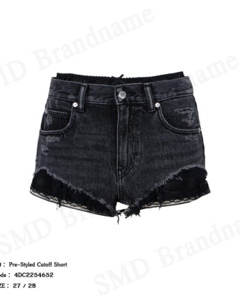 Alexander Wang กางเกงยีนส์ขาสั้นผู้หญิง รุ่น Pre-Styled Cutoff Short Code: 4DC2254652