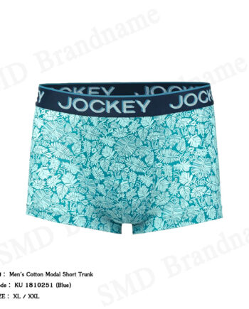 Jockey กางเกงชั้นในผู้ชาย รุ่น Men's Cotton Modal Short Trunk Code: KU 1810251 (Blue)
