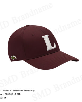 Lacoste หมวกแก็ป รุ่น Unisex 3D Embroidered Baseball Cap Code: RK0342 10 BZD