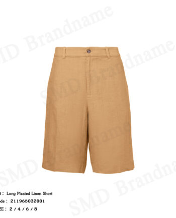 Polo Ralph Lauren กางเกงขาสั้นผู้หญิง รุ่น Long Pleated Linen Short Code: 211965032001