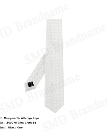 Emporio Armani เนคไทผู้ชาย รุ่น Monogram Tie With Eagle Logo Code: 340075 2R612 00114