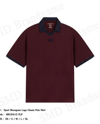 Calvin Klein Jeans เสื้อโปโลผู้ชาย รุ่น Sport Monogram Logo Classic Polo Shirt Code: 4RC241G VLP