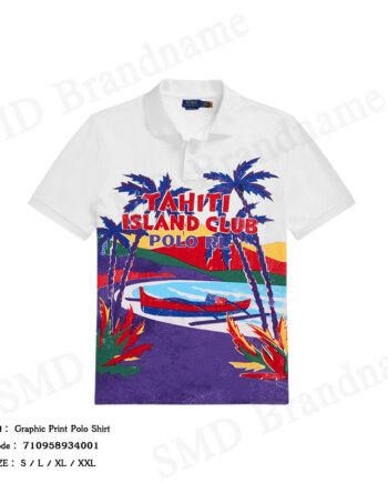 Polo Ralph Lauren เสื้อโปโลผู้ชาย รุ่น Graphic Print Polo Shirt Shirt Code: 710958934001