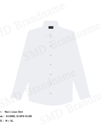 Emporio Armani เสื้อเชิ้ตแขนยาวผู้ชาย รุ่น Men's Linen Shirt Code: 01SM0L 010F9 0100