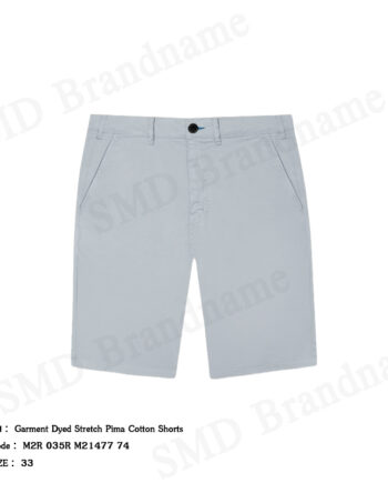 Paul Smith กางเกงขาสั้นผู้ชาย รุ่น Garment Dyed Stretch Pima Cotton Shorts Code: M2R 035R M21477 74