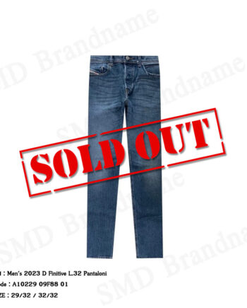 Diesel กางเกงยีนส์ผู้ชาย รุ่น Men's 2023 D Finitive L.32 Pantaloni Code: A10229 09F88 01