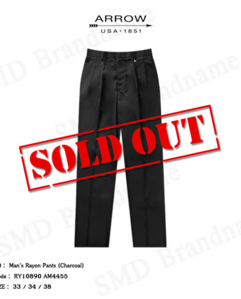 Arrow กางเกงสแล็ค ขายาว ทำงาน รุ่น Man's Rayon Pants (Charcoal) Code: RY10890 AM4455