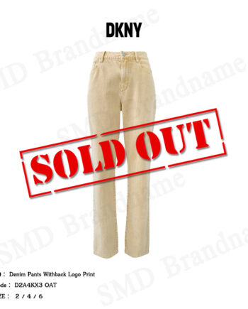 DKNY กางเกงยีนส์ขายาว รุ่น Denim Pants Withback Logo Print Code: D2A4KX32 OAT
