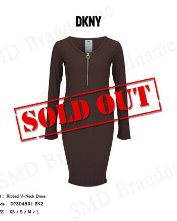 DKNY Sport ชุดเดรส รุ่น Ribbed V-Neck Dress Code: DP3D4801 BN2