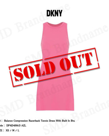 DKNY Sport เดรสแขนกุด รุ่น Balance Compression Racerback Tennis Dress With Built In Bra Code: DP4D4863 AZL